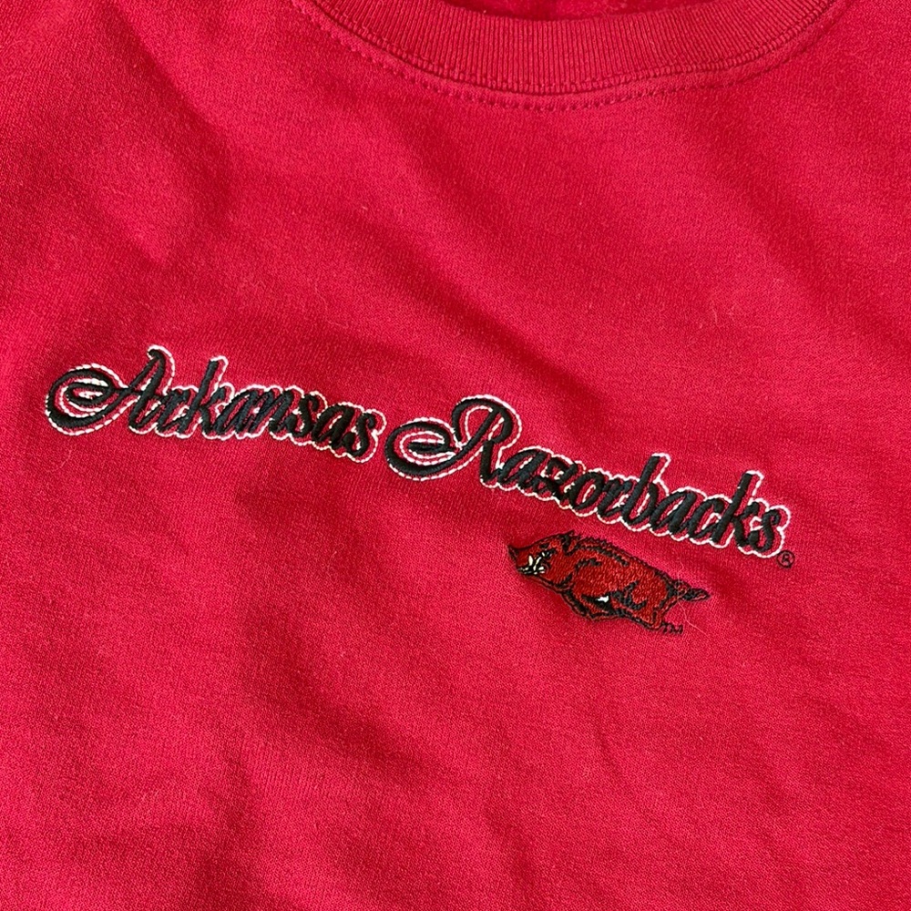 Arkansas Razorbacks Football Red Sweatshirt - Picture 3 of 8